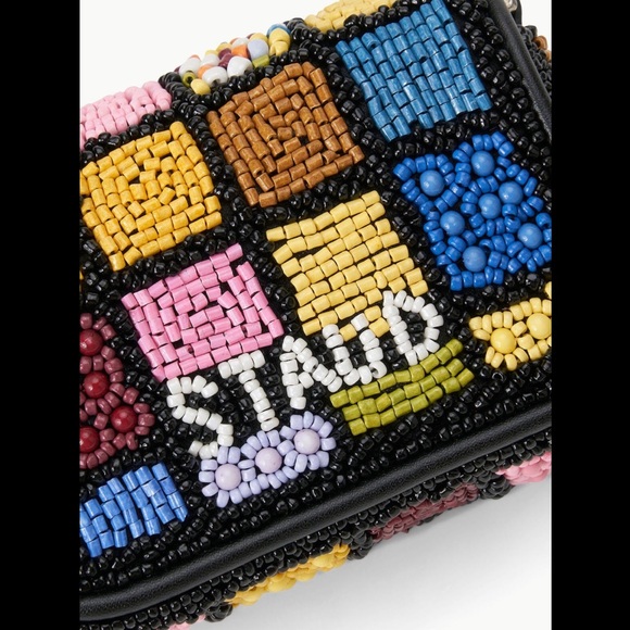 STAUD Tiny Tommy Beaded Crossbody - Dance Floor - Picture 2 of 5